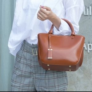 COPY - Genuine Leather Women’s Square Hand Bag with Cross body Strap